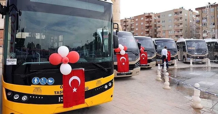 Mardin’de toplu ulaşıma yeni araçlar