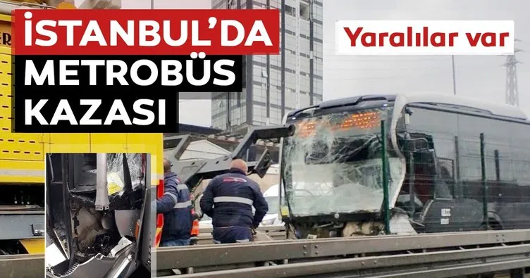 İstanbul Haramidere’de metrobüs kazası! Yaralılar var