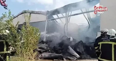 Kayseri’de tekstil fabrikasında korkutan yangın | Video
