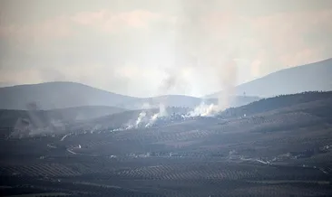 Teröristlerin üzerine bomba yağıyor