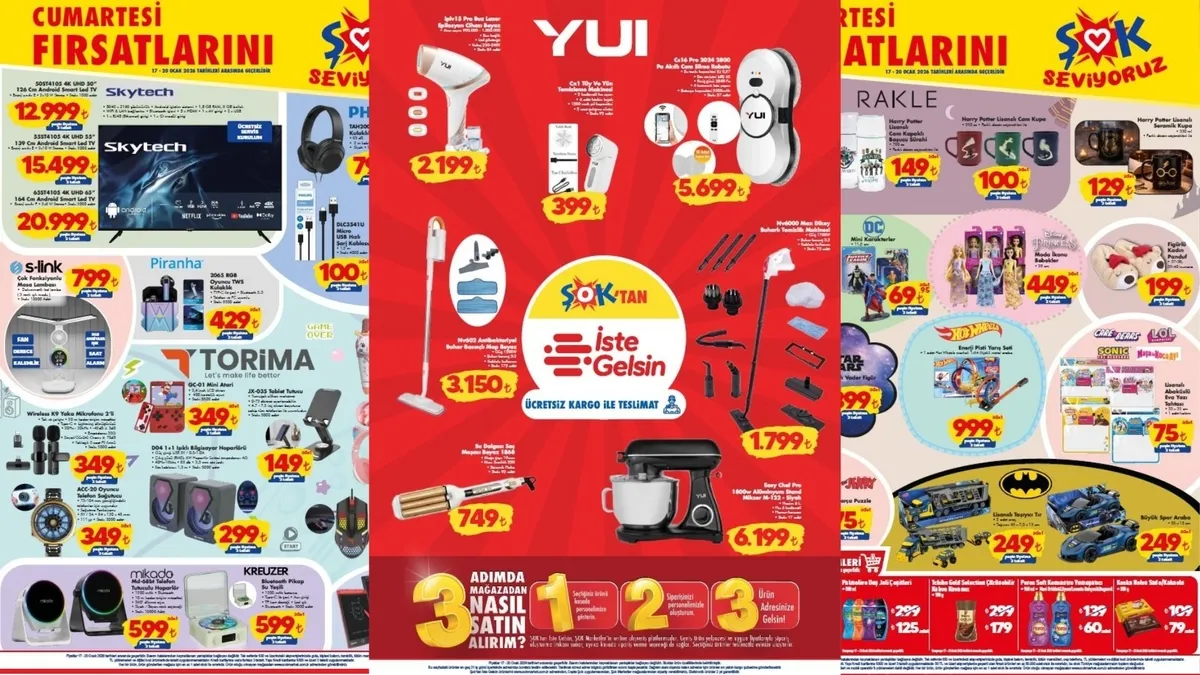 ŞOK Aktüel 17-20 Ocak 2026 Kataloğu: Hafta Sonu İndirimleri Başlıyor! İşte ŞOK İndirimleri
