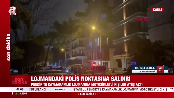 Pendik Kaymakamlığı lojmanlarına silahlı saldırı | VİDEOHABER