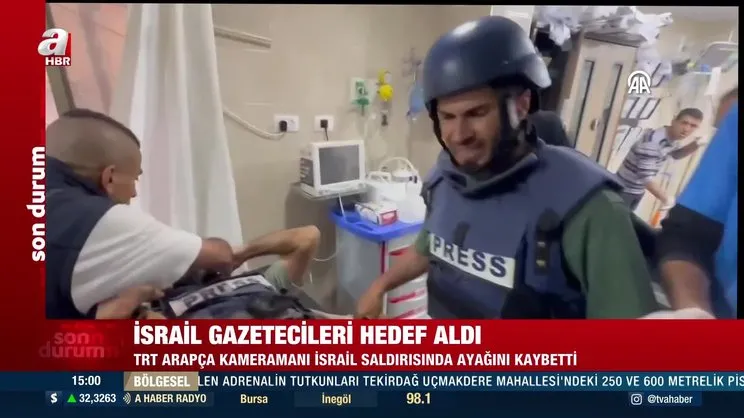 İsrail ordusu gazetecilere saldırdı! TRT Arapça kameramanı ayağını kaybetti | Video