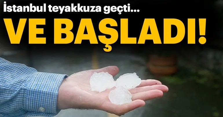 İstanbullulara son dakika hava durumu ve dolu uyarısı! Meteoroloji saat verdi...