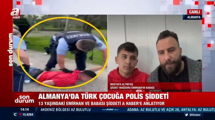 Almanya'da Türk çocuğa polis şiddeti!