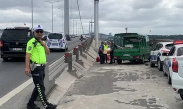Motosiklet sürücüsü 15 Temmuz Şehitler Köprüsünde kaza sonucu hayatını kaybetti