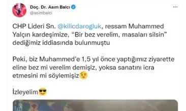 Kılıçdaroğlu’nun ‘Bez verelim silsin’ yalanı videoyla çöktü. İşte engelli ressam ile belediye başkanın o görüntüleri