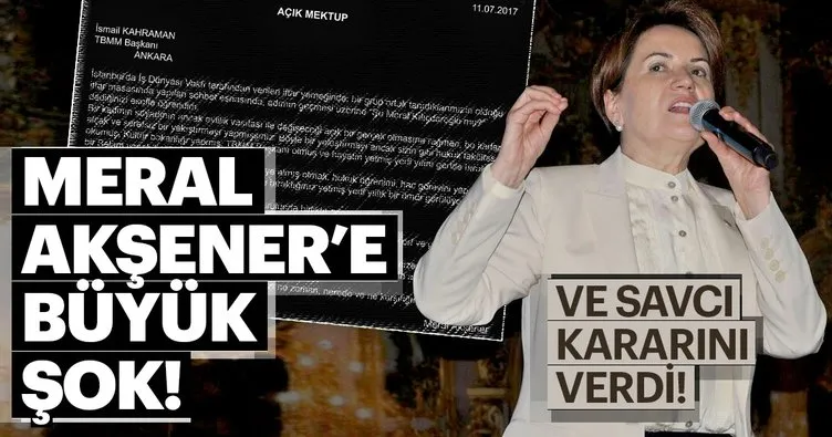 Meral Akşener’e TBMM Başkanı Kahraman’a hakaretten dava açıldı