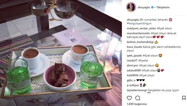 Ünlü isimlerin Instagram paylaşımları (09.04.2018) (Aleyna Tilki)