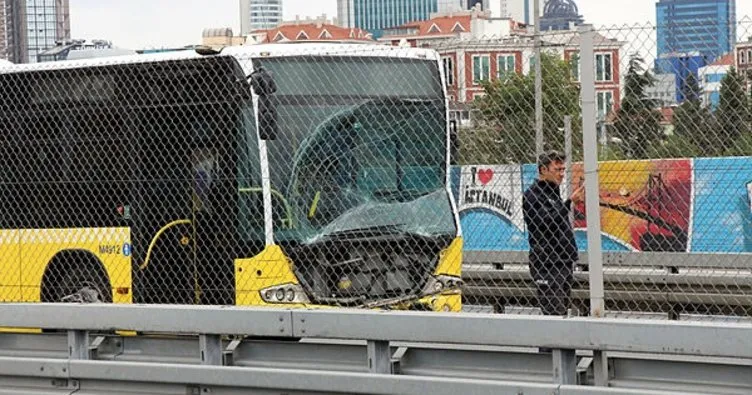 Okmeydanı’nda metrobüs kazası