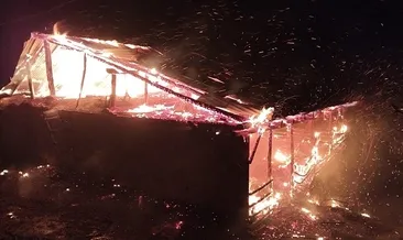 Sobadan çıkan yangın, evi küle çevirdi