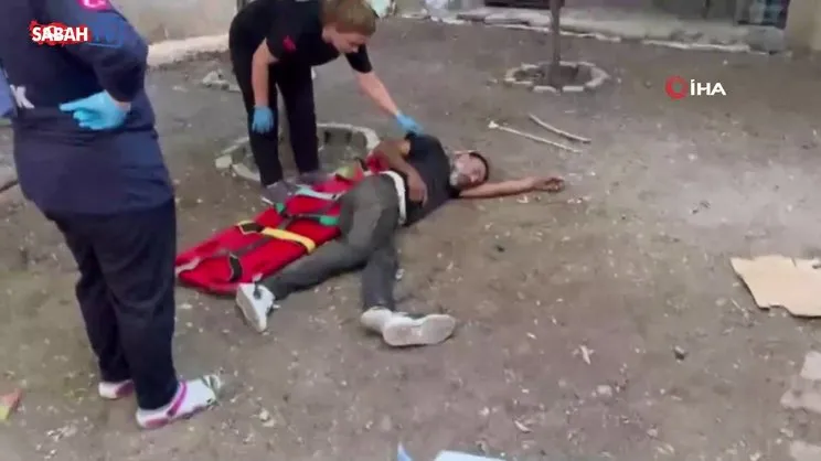 Polisi gören torbacı damdan atmayıp ayağını kırdı | Video