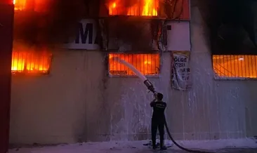 Depo yangını korku ve panik yarattı