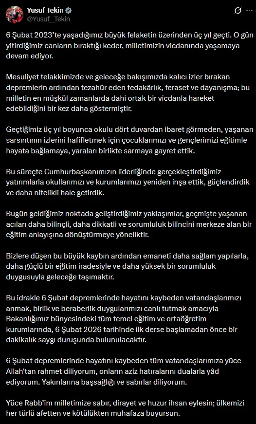 asrin-felaketinin-ucuncu-yildonumunde-siyasilerden-art-arda-paylasimlar-1770342029578.png Asrın felaketinin üçüncü yıl dönümünde siyasilerden art arda paylaşımlar!