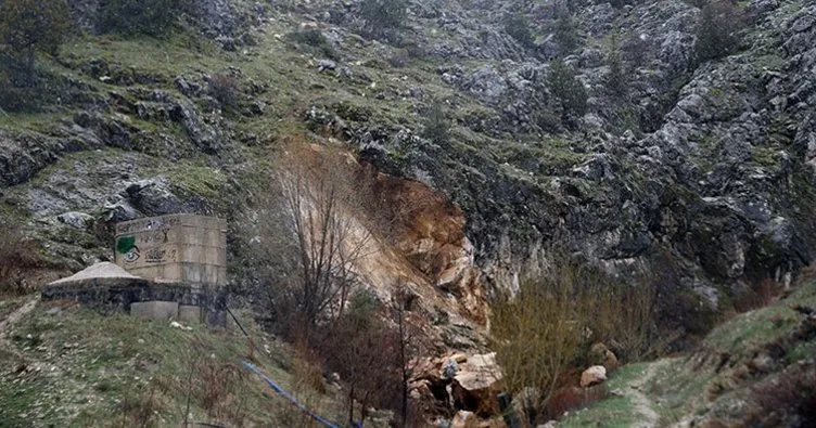 Kahramanmaraş’ta depremler sonrası şelalenin suyu kurudu