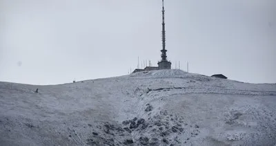 Erzurum'da kış kendini gösterdi! Palandöken zirvesi karla kaplandı #erzurum