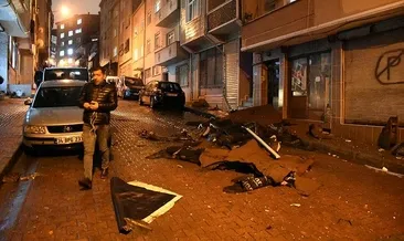 Bahçelievler’de fabrikanın çatısı uçtu