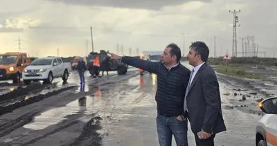 Iğdır’da sağanak yağış sonrası sel meydana geldi! Ulaşımda aksamalar yaşandı #igdir