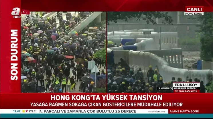 Hong Kong'da yüksek tansiyon!