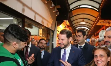 Bakan Berat Albayrak’tan esnaf ziyareti