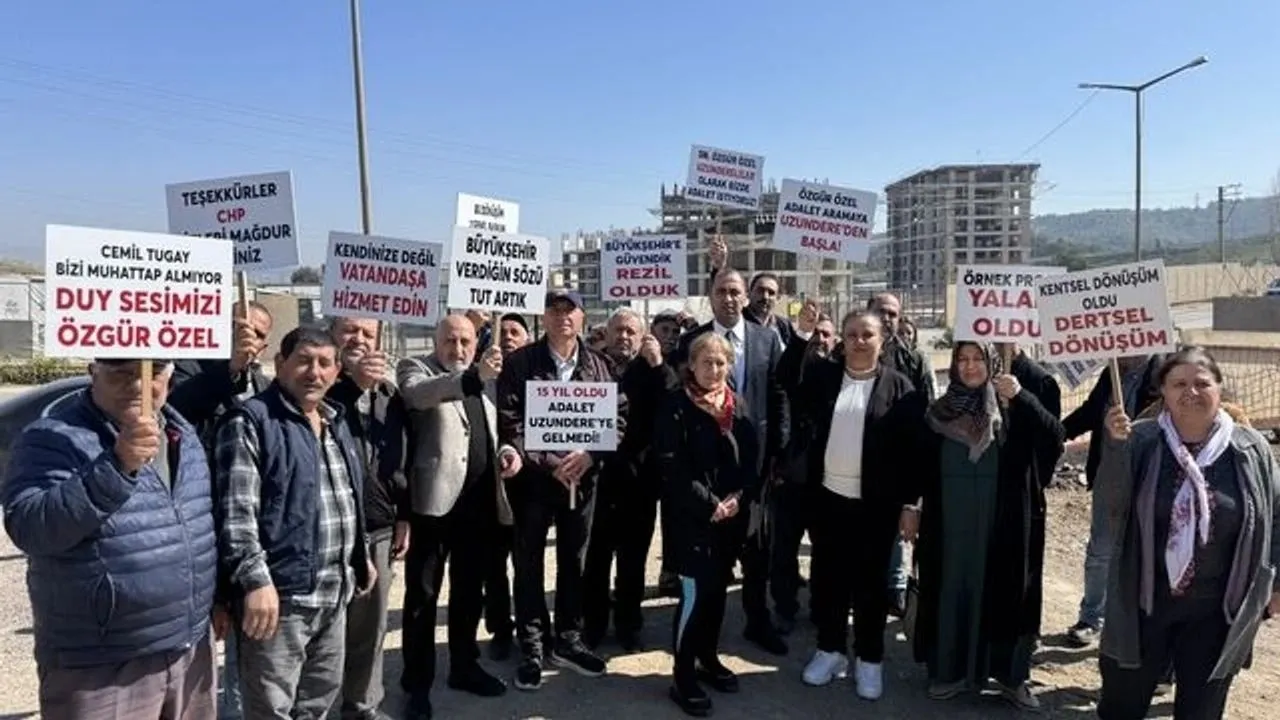 Uzundere Kentsel Dönüşüm Projesi alanından genel bir görünüm.
