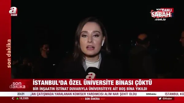 Son dakika: İstanbul'da özel üniversite binası çöktü | Video