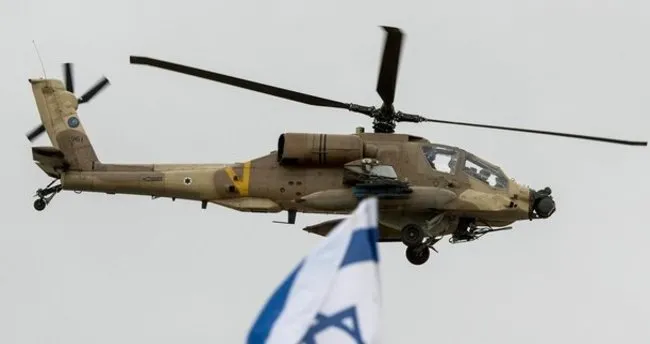 İsrail'de, içerisinde 3 mürettebatın bulunduğu helikopter düştü