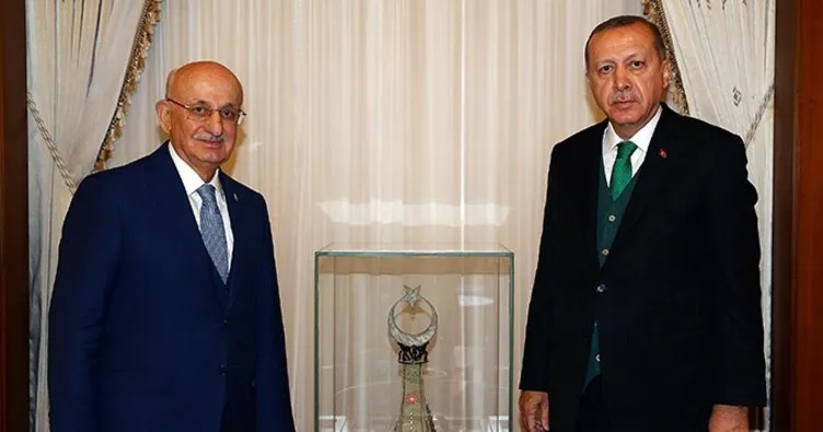 Cumhurbaşkanı Erdoğan, TBMM Başkanı Kahraman’ı kabul etti