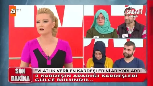 4 kardeşin aradığı kayıp kardeşleri Gülce, Müge Anlı'da 7 dakikada bulundu!