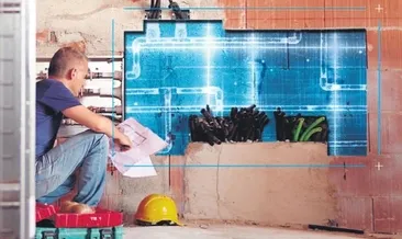 Tesisatçılar duvarın arkasını görecek