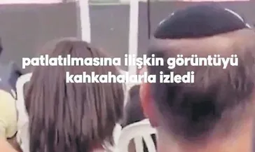 Evleri patlatıp ailece güldüler