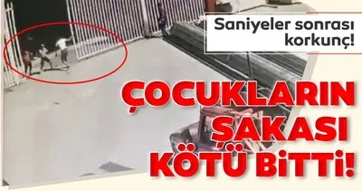 Sakalasan Cocuklar Demir Kapinin Altinda Kalarak Yaralandi Son Dakika Haberler