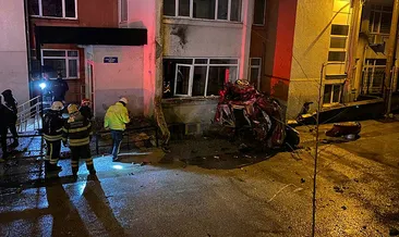 Ölüm rampasında feci kaza