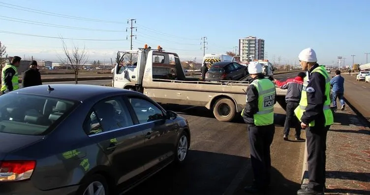 Diyarbakır’da 50 araç birbirine girdi