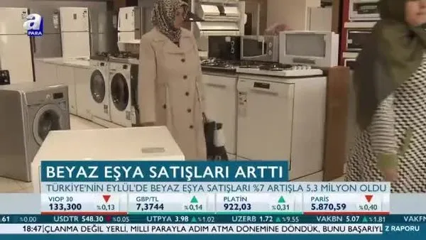 Beyaz eşya satışları arttı