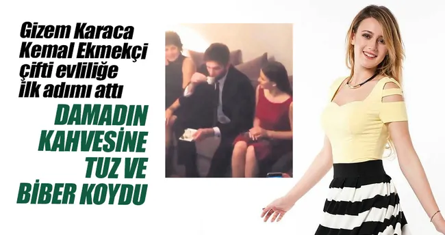 Damadın kahvesine tuz ve biber koydu!