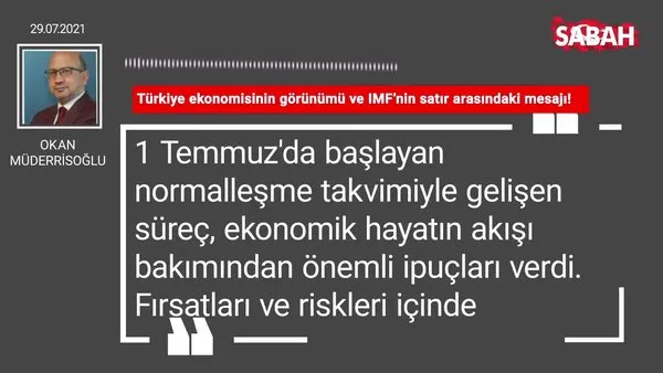 Okan Müderrisoğlu | Türkiye ekonomisinin görünümü ve IMF’nin satır arasındaki mesajı!