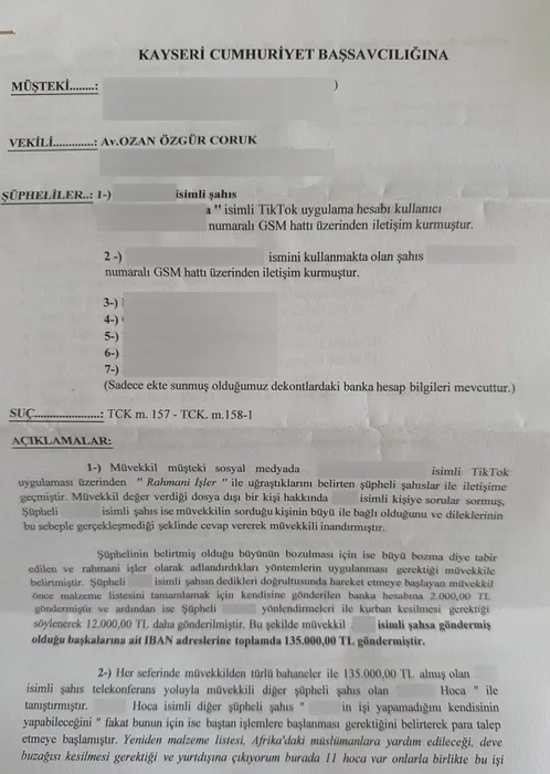 Kayseri’de aşk dolandırıcılığı! Büyü bahanesiyle 535 bin TL bir anda buhar oldu!