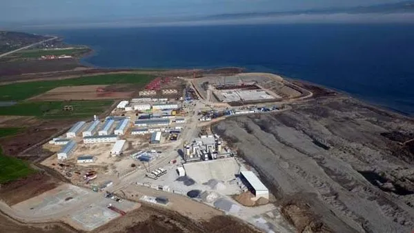 Çanakkale Köprüsü'nün çalışmaları havadan görüntülendi