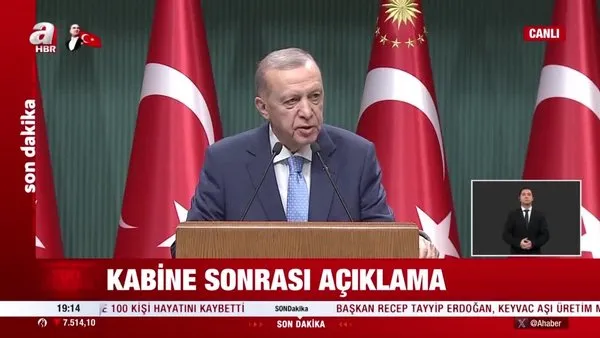 Son dakika haberi: Başkan Erdoğan Kabine Toplantısı kararlarını açıkladı!