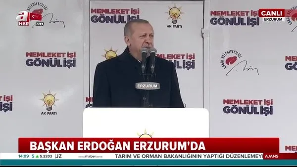 Cumhurbaşkanı Erdoğan'dan Erzurum İstasyon Meydanı'nda önemli açıklamalar