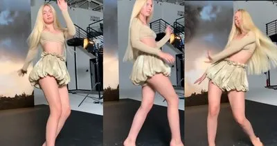 Son dakika: Aleyna Tilki’nin süper mini eteği ile yaptığı dans şovu olay oldu! İlginç figürleri sosyal medyayı salladı | Video