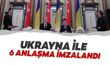 Türkiye ile Ukrayna arasında 6 anlaşma imzalandı