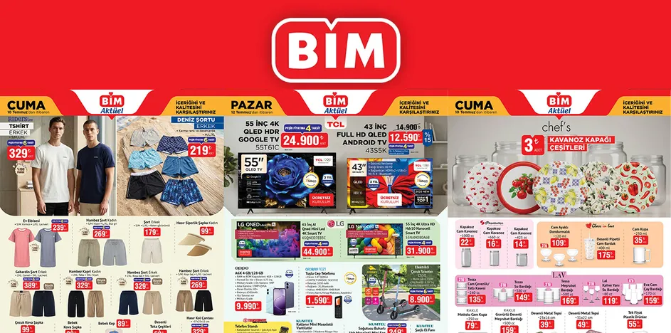 BİM AKTÜEL 10-12 TEMMUZ 2026 KATALOĞU: Bu hafta BİM’de neler var? Renkli kamp sandalyeleri geliyor!🛒