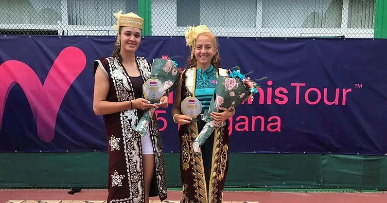 Berfu, Özbekistan’da çiftlerde şampiyon