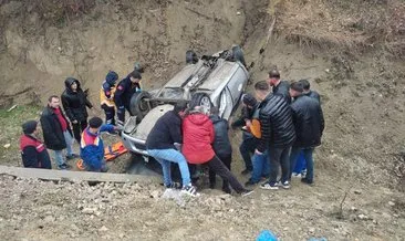 Bolu’da araç şarampole devrildi: 2 ölü!