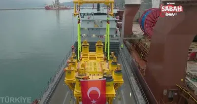 ’Karadeniz Gazı’nı dağıtacak ikinci hazne de denize indirildi | Video