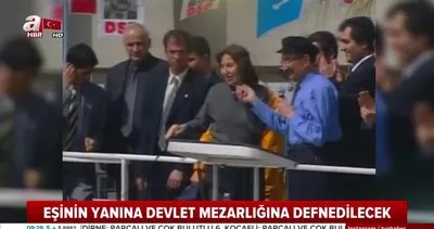 Merhum Başbakan Bülent Ecevit’in eşi Rahşan Ecevit son yolculuğuna uğurlanıyor