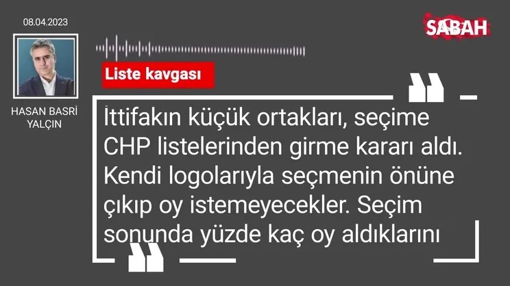 Hasan Basri Yalçın | Liste kavgası