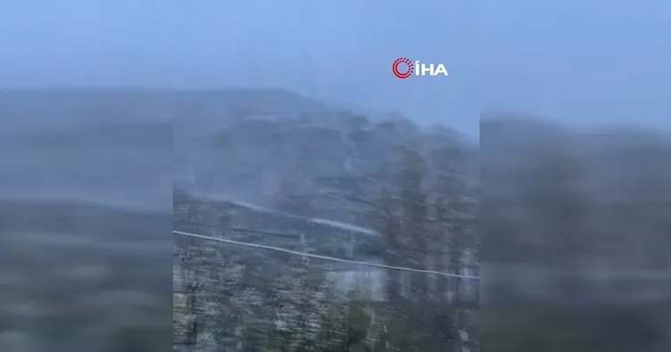 Çorum’da mayıs ayında kar yağışı